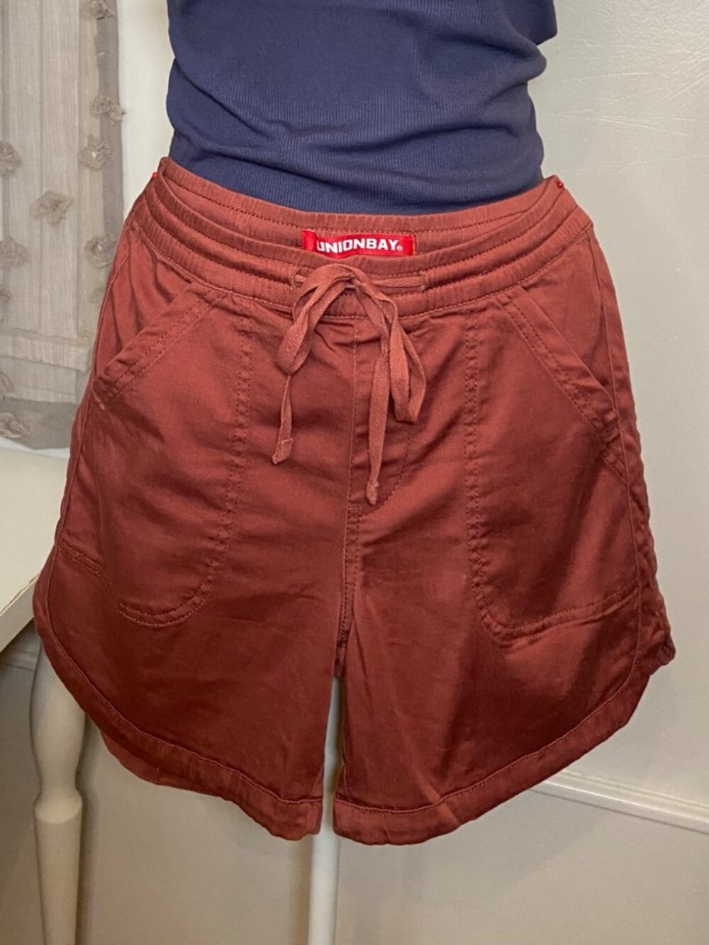 UNIONBAY Rust Brown Drawstring Women’s Shorts